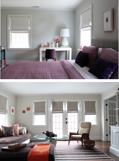 BEDROOM AND LIVING ROOM IN A MODERN COUNTRY HOUSE IN ROXBURY
