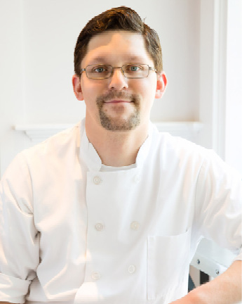 JAMES ARENA, PASTRY CHEF, PHOTOGRAPHED BY BLEACHER & EVERARD